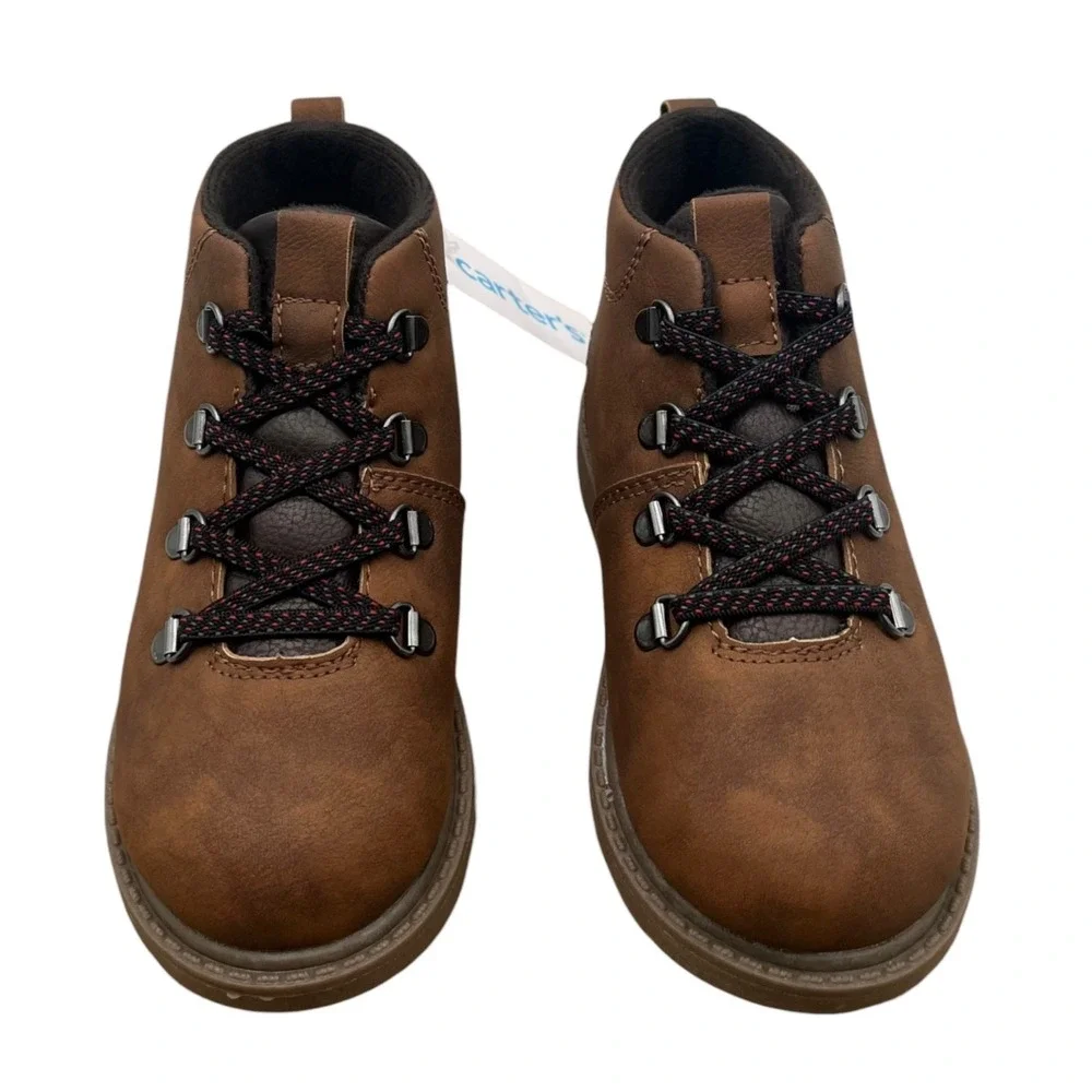 Carters Donnie Toddler Boys Ankle Booties Size 8 Brown‎ Slip-on Casual Shoes
